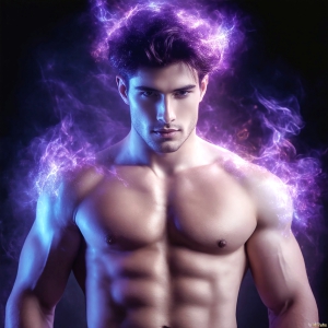 AI-generated abstract art featuring beautiful, handsome, sexy, shirtless, men, boys, lads. Fantasy, elemental mages typically have the ability to manipulate the basic elements, such as fire, water, earth, and air. This can extend to controlling sub-elements like ice, lightning, and sometimes even metal or wood.