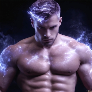 AI-generated abstract art featuring beautiful, handsome, sexy, shirtless, men, boys, lads. Fantasy, elemental mages typically have the ability to manipulate the basic elements, such as fire, water, earth, and air. This can extend to controlling sub-elements like ice, lightning, and sometimes even metal or wood.