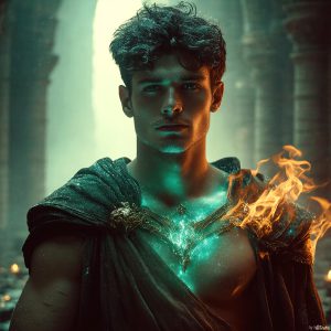 AI-generated abstract art featuring beautiful, handsome, sexy, shirtless, men, boys, lads. Fantasy, elemental mages typically have the ability to manipulate the basic elements, such as fire, water, earth, and air. This can extend to controlling sub-elements like ice, lightning, and sometimes even metal or wood.