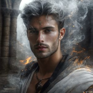 AI-generated abstract art featuring beautiful, handsome, sexy, shirtless, men, boys, lads. Fantasy, elemental mages typically have the ability to manipulate the basic elements, such as fire, water, earth, and air. This can extend to controlling sub-elements like ice, lightning, and sometimes even metal or wood.