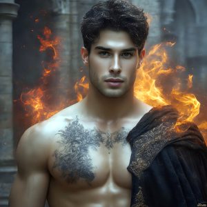 AI-generated abstract art featuring beautiful, handsome, sexy, shirtless, men, boys, lads. Fantasy, elemental mages typically have the ability to manipulate the basic elements, such as fire, water, earth, and air. This can extend to controlling sub-elements like ice, lightning, and sometimes even metal or wood.