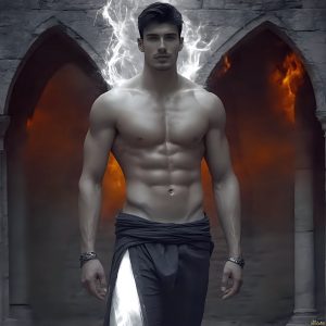 AI-generated abstract art featuring beautiful, handsome, sexy, shirtless, men, boys, lads. Fantasy, elemental mages typically have the ability to manipulate the basic elements, such as fire, water, earth, and air. This can extend to controlling sub-elements like ice, lightning, and sometimes even metal or wood.