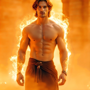 AI-generated abstract art featuring beautiful, handsome, sexy, shirtless, men, boys, lads. Fantasy, elemental mages typically have the ability to manipulate the basic elements, such as fire, water, earth, and air. This can extend to controlling sub-elements like ice, lightning, and sometimes even metal or wood.