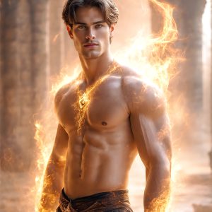 AI-generated abstract art featuring beautiful, handsome, sexy, shirtless, men, boys, lads. Fantasy, elemental mages typically have the ability to manipulate the basic elements, such as fire, water, earth, and air. This can extend to controlling sub-elements like ice, lightning, and sometimes even metal or wood.