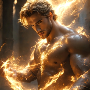 AI-generated abstract art featuring beautiful, handsome, sexy, shirtless, men, boys, lads. Fantasy, elemental mages typically have the ability to manipulate the basic elements, such as fire, water, earth, and air. This can extend to controlling sub-elements like ice, lightning, and sometimes even metal or wood.