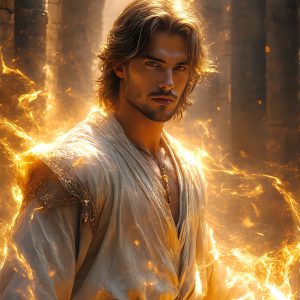 AI-generated abstract art featuring beautiful, handsome, sexy, shirtless, men, boys, lads. Fantasy, elemental mages typically have the ability to manipulate the basic elements, such as fire, water, earth, and air. This can extend to controlling sub-elements like ice, lightning, and sometimes even metal or wood.