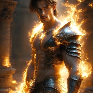 AI-generated abstract art featuring beautiful, handsome, sexy, shirtless, men, boys, lads. Fantasy, elemental mages typically have the ability to manipulate the basic elements, such as fire, water, earth, and air. This can extend to controlling sub-elements like ice, lightning, and sometimes even metal or wood.