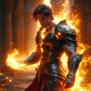 AI-generated abstract art featuring beautiful, handsome, sexy, shirtless, men, boys, lads. Fantasy, elemental mages typically have the ability to manipulate the basic elements, such as fire, water, earth, and air. This can extend to controlling sub-elements like ice, lightning, and sometimes even metal or wood.