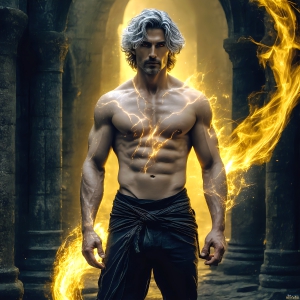 AI-generated abstract art featuring beautiful, handsome, sexy, shirtless, men, boys, lads. Fantasy, elemental mages typically have the ability to manipulate the basic elements, such as fire, water, earth, and air. This can extend to controlling sub-elements like ice, lightning, and sometimes even metal or wood.