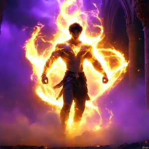 AI-generated abstract art featuring beautiful, handsome, sexy, shirtless, men, boys, lads. Fantasy, elemental mages typically have the ability to manipulate the basic elements, such as fire, water, earth, and air. This can extend to controlling sub-elements like ice, lightning, and sometimes even metal or wood.