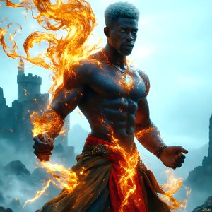 AI-generated abstract art featuring beautiful, handsome, sexy, shirtless, men, boys, lads. Fantasy, elemental mages typically have the ability to manipulate the basic elements, such as fire, water, earth, and air. This can extend to controlling sub-elements like ice, lightning, and sometimes even metal or wood.