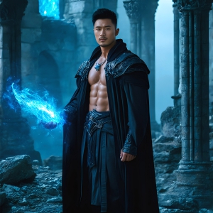 AI-generated abstract art featuring beautiful, handsome, sexy, shirtless, men, boys, lads. Fantasy, elemental mages typically have the ability to manipulate the basic elements, such as fire, water, earth, and air. This can extend to controlling sub-elements like ice, lightning, and sometimes even metal or wood.