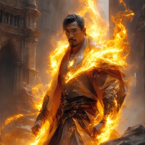 AI-generated abstract art featuring beautiful, handsome, sexy, shirtless, men, boys, lads. Fantasy, elemental mages typically have the ability to manipulate the basic elements, such as fire, water, earth, and air. This can extend to controlling sub-elements like ice, lightning, and sometimes even metal or wood.