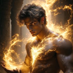 AI-generated abstract art featuring beautiful, handsome, sexy, shirtless, men, boys, lads. Fantasy, elemental mages typically have the ability to manipulate the basic elements, such as fire, water, earth, and air. This can extend to controlling sub-elements like ice, lightning, and sometimes even metal or wood.