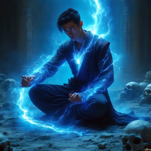 AI-generated abstract art featuring beautiful, handsome, sexy, shirtless, men, boys, lads. Fantasy, elemental mages typically have the ability to manipulate the basic elements, such as fire, water, earth, and air. This can extend to controlling sub-elements like ice, lightning, and sometimes even metal or wood.