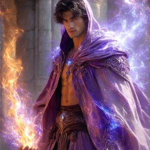 AI-generated abstract art featuring beautiful, handsome, sexy, shirtless, men, boys, lads. Fantasy, elemental mages typically have the ability to manipulate the basic elements, such as fire, water, earth, and air. This can extend to controlling sub-elements like ice, lightning, and sometimes even metal or wood.