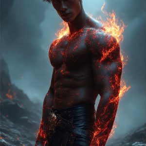 AI-generated abstract art featuring beautiful, handsome, sexy, shirtless, men, boys, lads. Fantasy, elemental mages typically have the ability to manipulate the basic elements, such as fire, water, earth, and air. This can extend to controlling sub-elements like ice, lightning, and sometimes even metal or wood.