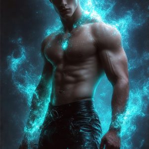 AI-generated abstract art featuring beautiful, handsome, sexy, shirtless, men, boys, lads. Fantasy, elemental mages typically have the ability to manipulate the basic elements, such as fire, water, earth, and air. This can extend to controlling sub-elements like ice, lightning, and sometimes even metal or wood.