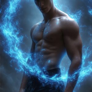 AI-generated abstract art featuring beautiful, handsome, sexy, shirtless, men, boys, lads. Fantasy, elemental mages typically have the ability to manipulate the basic elements, such as fire, water, earth, and air. This can extend to controlling sub-elements like ice, lightning, and sometimes even metal or wood.