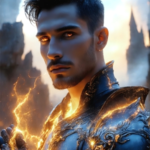 AI-generated abstract art featuring beautiful, handsome, sexy, shirtless, men, boys, lads. Fantasy, elemental mages typically have the ability to manipulate the basic elements, such as fire, water, earth, and air. This can extend to controlling sub-elements like ice, lightning, and sometimes even metal or wood.