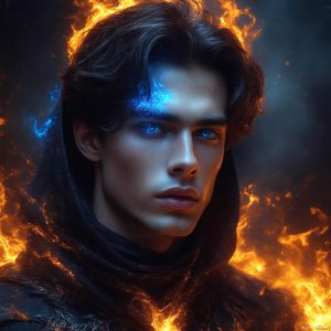 AI-generated abstract art featuring beautiful, handsome, sexy, shirtless, men, boys, lads. Fantasy, elemental mages typically have the ability to manipulate the basic elements, such as fire, water, earth, and air. This can extend to controlling sub-elements like ice, lightning, and sometimes even metal or wood.