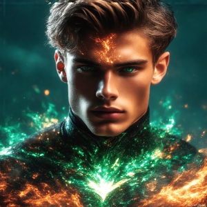 AI-generated abstract art featuring beautiful, handsome, sexy, shirtless, men, boys, lads. Fantasy, elemental mages typically have the ability to manipulate the basic elements, such as fire, water, earth, and air. This can extend to controlling sub-elements like ice, lightning, and sometimes even metal or wood.