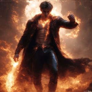 AI-generated abstract art featuring beautiful, handsome, sexy, shirtless, men, boys, lads. Fantasy, elemental mages typically have the ability to manipulate the basic elements, such as fire, water, earth, and air. This can extend to controlling sub-elements like ice, lightning, and sometimes even metal or wood.