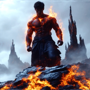 AI-generated abstract art featuring beautiful, handsome, sexy, shirtless, men, boys, lads. Fantasy, elemental mages typically have the ability to manipulate the basic elements, such as fire, water, earth, and air. This can extend to controlling sub-elements like ice, lightning, and sometimes even metal or wood.