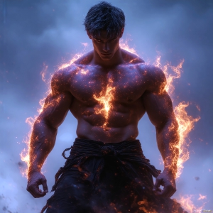 AI-generated abstract art featuring beautiful, handsome, sexy, shirtless, men, boys, lads. Fantasy, elemental mages typically have the ability to manipulate the basic elements, such as fire, water, earth, and air. This can extend to controlling sub-elements like ice, lightning, and sometimes even metal or wood.