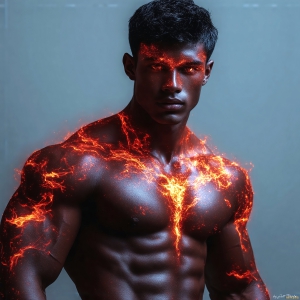 AI-generated abstract art featuring beautiful, handsome, sexy, shirtless, men, boys, lads. Fantasy, elemental mages typically have the ability to manipulate the basic elements, such as fire, water, earth, and air. This can extend to controlling sub-elements like ice, lightning, and sometimes even metal or wood.