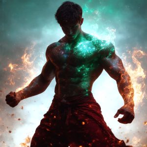 AI-generated abstract art featuring beautiful, handsome, sexy, shirtless, men, boys, lads. Fantasy, elemental mages typically have the ability to manipulate the basic elements, such as fire, water, earth, and air. This can extend to controlling sub-elements like ice, lightning, and sometimes even metal or wood.