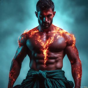 AI-generated abstract art featuring beautiful, handsome, sexy, shirtless, men, boys, lads. Fantasy, elemental mages typically have the ability to manipulate the basic elements, such as fire, water, earth, and air. This can extend to controlling sub-elements like ice, lightning, and sometimes even metal or wood.