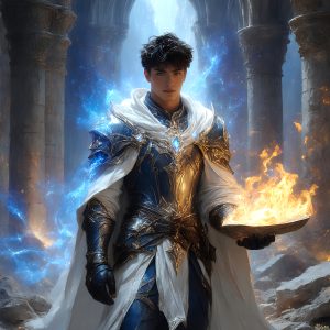 AI-generated abstract art featuring beautiful, handsome, sexy, shirtless, men, boys, lads. Fantasy, elemental mages typically have the ability to manipulate the basic elements, such as fire, water, earth, and air. This can extend to controlling sub-elements like ice, lightning, and sometimes even metal or wood.