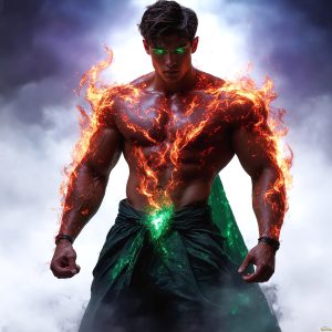 AI-generated abstract art featuring beautiful, handsome, sexy, shirtless, men, boys, lads. Fantasy, elemental mages typically have the ability to manipulate the basic elements, such as fire, water, earth, and air. This can extend to controlling sub-elements like ice, lightning, and sometimes even metal or wood.
