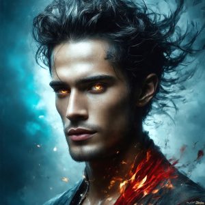 AI-generated abstract art featuring beautiful, handsome, sexy, shirtless, men, boys, lads. Fantasy, elemental mages typically have the ability to manipulate the basic elements, such as fire, water, earth, and air. This can extend to controlling sub-elements like ice, lightning, and sometimes even metal or wood.