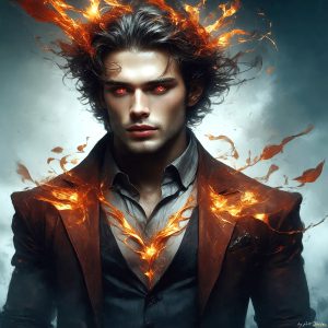 AI-generated abstract art featuring beautiful, handsome, sexy, shirtless, men, boys, lads. Fantasy, elemental mages typically have the ability to manipulate the basic elements, such as fire, water, earth, and air. This can extend to controlling sub-elements like ice, lightning, and sometimes even metal or wood.