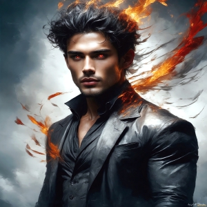 AI-generated abstract art featuring beautiful, handsome, sexy, shirtless, men, boys, lads. Fantasy, elemental mages typically have the ability to manipulate the basic elements, such as fire, water, earth, and air. This can extend to controlling sub-elements like ice, lightning, and sometimes even metal or wood.