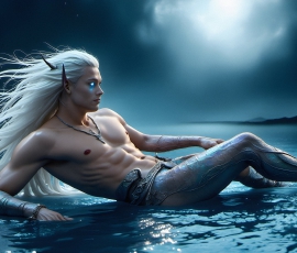 Handsome Male Elves, majestic young male elf standing in an elaborate elven background, in a dark ethereal realm. With pointed ears, wearing glamorous, luxurious, and fierce outfits is an Elven city, full of handsome, and sexy, shirtless elf men, that are adorned with shimmering, iridescent armor.