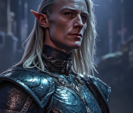 Handsome Male Elves, majestic young male elf standing in an elaborate elven background, in a dark ethereal realm. With pointed ears, wearing glamorous, luxurious, and fierce outfits is an Elven city, full of handsome, and sexy, shirtless elf men, that are adorned with shimmering, iridescent armor.