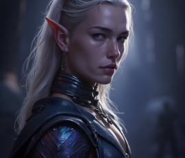 Handsome Male Elves, majestic young male elf standing in an elaborate elven background, in a dark ethereal realm. With pointed ears, wearing glamorous, luxurious, and fierce outfits is an Elven city, full of handsome, and sexy, shirtless elf men, that are adorned with shimmering, iridescent armor.