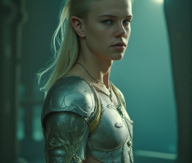 Handsome Male Elves, majestic young male elf standing in an elaborate elven background, in a dark ethereal realm. With pointed ears, wearing glamorous, luxurious, and fierce outfits is an Elven city, full of handsome, and sexy, shirtless elf men, that are adorned with shimmering, iridescent armor.