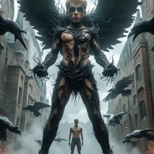 At age 18, some of the senior House Ravenclaw students have the strongest abilities. As a House Gryffindor student stands firm against a threat. With a detailed Hogwarts castle background, casting a powerful spell, conjuring creatures based on their assigned house crest. From Demonic snakes, powerful lions, fierce badgers, or a murder of Crows. Dementors floating ominously in a cloudy sky, and sparks, shadows, and cinematic lighting, offering an otherworldly vibe. At age 18, some of the senior House Ravenclaw students have the strongest abilities. As a House Gryffindor student stands firm against a threat. With a detailed Hogwarts castle background, casting a powerful spell, conjuring creatures based on their assigned house crest. From Demonic snakes, powerful lions, fierce badgers, or a murder of Crows. Dementors floating ominously in a cloudy sky, and sparks, shadows, and cinematic lighting, offering an otherworldly vibe.