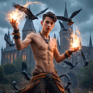 At age 18, some of the senior House Ravenclaw students have the strongest abilities. As a House Gryffindor student stands firm against a threat. With a detailed Hogwarts castle background, casting a powerful spell, conjuring creatures based on their assigned house crest. From Demonic snakes, powerful lions, fierce badgers, or a murder of Crows. Dementors floating ominously in a cloudy sky, and sparks, shadows, and cinematic lighting, offering an otherworldly vibe. At age 18, some of the senior House Ravenclaw students have the strongest abilities. As a House Gryffindor student stands firm against a threat. With a detailed Hogwarts castle background, casting a powerful spell, conjuring creatures based on their assigned house crest. From Demonic snakes, powerful lions, fierce badgers, or a murder of Crows. Dementors floating ominously in a cloudy sky, and sparks, shadows, and cinematic lighting, offering an otherworldly vibe.