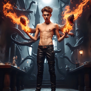 At age 18, some of the senior House Slytherin students have the strongest abilities. As a House Slytherin student stands firm against a threat. With a detailed Hogwarts castle background, casting a powerful spell, conjuring creatures based on their assigned house crest. From Demonic snakes, powerful lions, fierce badgers, or a murder of Crows. Dementors floating ominously in a cloudy sky, and sparks, shadows, and cinematic lighting, offering an otherworldly vibe. At age 18, some of the senior House Slytherin students have the strongest abilities. As a House Slytherin student stands firm against a threat. With a detailed Hogwarts castle background, casting a powerful spell, conjuring creatures based on their assigned house crest. From Demonic snakes, powerful lions, fierce badgers, or a murder of Crows. Dementors floating ominously in a cloudy sky, and sparks, shadows, and cinematic lighting, offering an otherworldly vibe.