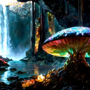 Amazing Alien Worlds made of Stained Glass - Fantasy Art Photographs, by Art by Innovation.