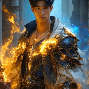 Elemental Mages, handsome men, fantasy, and magic, brought to life through the magic of AI. In fantasy, elemental mages typically have the ability to manipulate the basic elements, such as fire, water, earth, and air. This can extend to controlling sub-elements like ice, lightning, and sometimes even metal or wood.