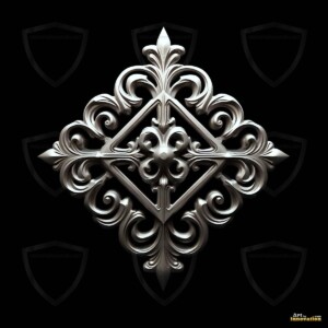AI-generated metallic logo designs polished gold, silver, and chrome metallic symbol logos for business branding. 38 UHD logo concepts ready for your company by Art by Innovation.
