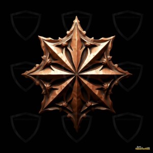 AI-generated metallic logo designs polished gold, silver, and chrome metallic symbol logos for business branding. 38 UHD logo concepts ready for your company by Art by Innovation.