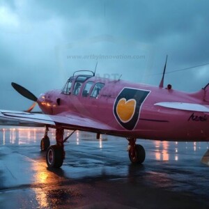 AI-generated military plane art - P-51 Mustangs, Spitfires, F-22 Raptors, vintage warbirds and modern fighters. Photorealistic UHD wallpapers by Art by Innovation.