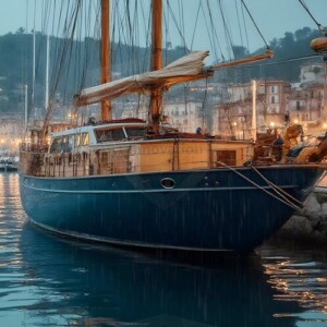 AI-generated yacht art - superyachts, sailing yachts, classic Riva runabouts. Photorealistic UHD marine wallpapers by Art by Innovation.